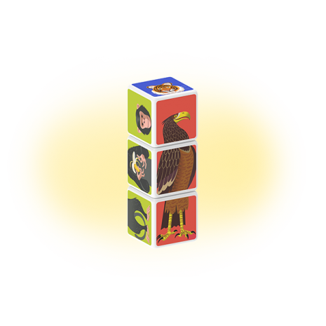Set magnetic Geomag Magicube Animale 4