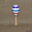 Maracas lemn mic alb colorat