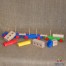 Trenulet lemn colorat 7 piese mari