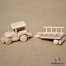 Tractor din lemn cu remorca M1