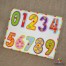 Puzzle incastru lemn cu cifre M7