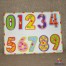 Puzzle incastru lemn cu cifre M7