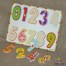 Puzzle incastru lemn cu cifre M7