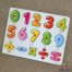 Puzzle incastru lemn cu cifre M8