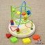 Jucarie motrica din lemn, labirint cu bile si forme geometrice M10