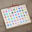 Tabla de scris din lemn cu cifre si litere M3