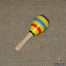Maracas lemn mic curcubeu