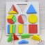 Puzzle lemn 3D cu forme geometrice