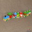 Trenulet lemn colorat 20 piese mici