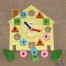 Ceas cu forme geometrice din lemn