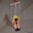 Marioneta lemn Clovn galben