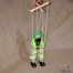 Marioneta lemn Clovn verde