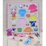 Puzzle incastru lemn imbraca fetita