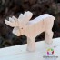 Figurina Ren lemn natur 12cm