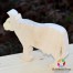 Figurina Vaca lemn natur 16cm