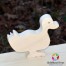 Figurina Rata lemn natur 14cm