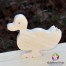 Figurina Rata lemn natur 14cm