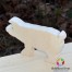 Figurina Porc lemn natur 9cm