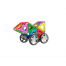 Set constructie 3D magnetic Magspace 25 Piese Mini Karting Set 5