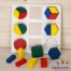 Puzzle lemn 3D cu forme geometrice m1