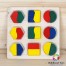 Puzzle lemn 3D cu forme geometrice m2
