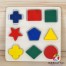 Puzzle lemn 3D cu forme geometrice m3