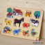 Puzzle incastru lemn ferma animalelor n1