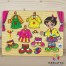 Puzzle incastru lemn cu fetita