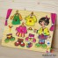 Puzzle incastru lemn cu fetita