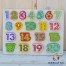 Puzzle incastru lemn cifre A1