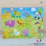Puzzle incastru lemn animalele junglei M1