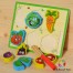 Puzzle lemn cu legume de feliat F2