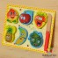 Puzzle lemn cu  fructe de feliat F1