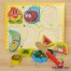 Puzzle lemn cu  fructe de feliat F1