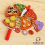 Set lemn Pizza de feliat