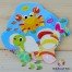 Puzzle lemn cu animale marine B2