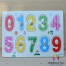 Puzzle incastru lemn cifre C1
