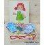 Puzzle cu siret imbraca fetita
