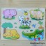 Puzzle lemn 3D cu animale din jungla