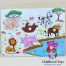 Puzzle incastru din lemn cu animale din jungla
