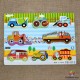 Puzzle lemn cu vehicule M6