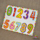 Puzzle incastru lemn cu cifre M7