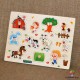 Puzzle incastru lemn ferma animalelor M6