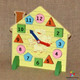 Ceas cu forme geometrice din lemn
