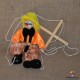 Marioneta lemn Clovn galben
