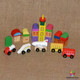 Cuburi lemn de construit, mini aeroport