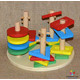 Jucarie motrica lemn, forme geometrice, tip 1
