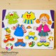 Puzzle imbraca fetita