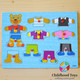 Puzzle incastru imbraca ursuletul
