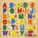 Puzzle lemn incastru alfabet
